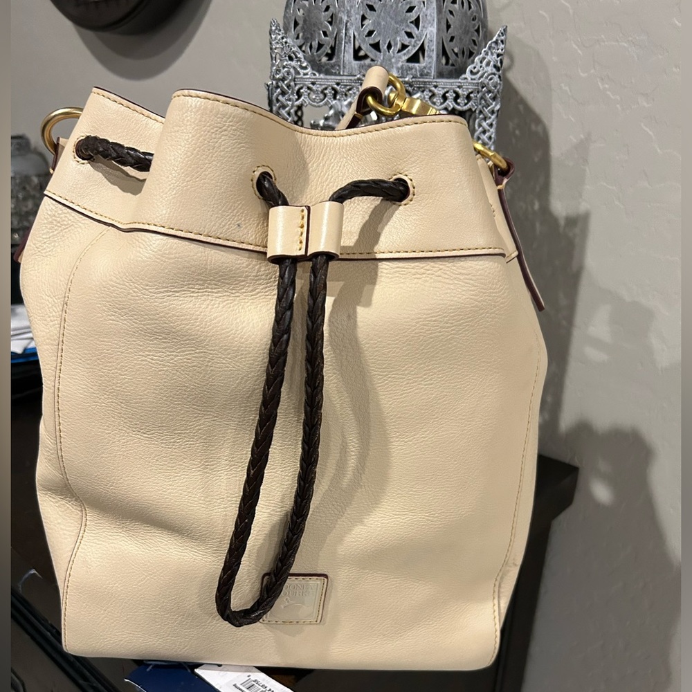 Dooney and Bourke Large Hattie Florentine Bone Color. RARE